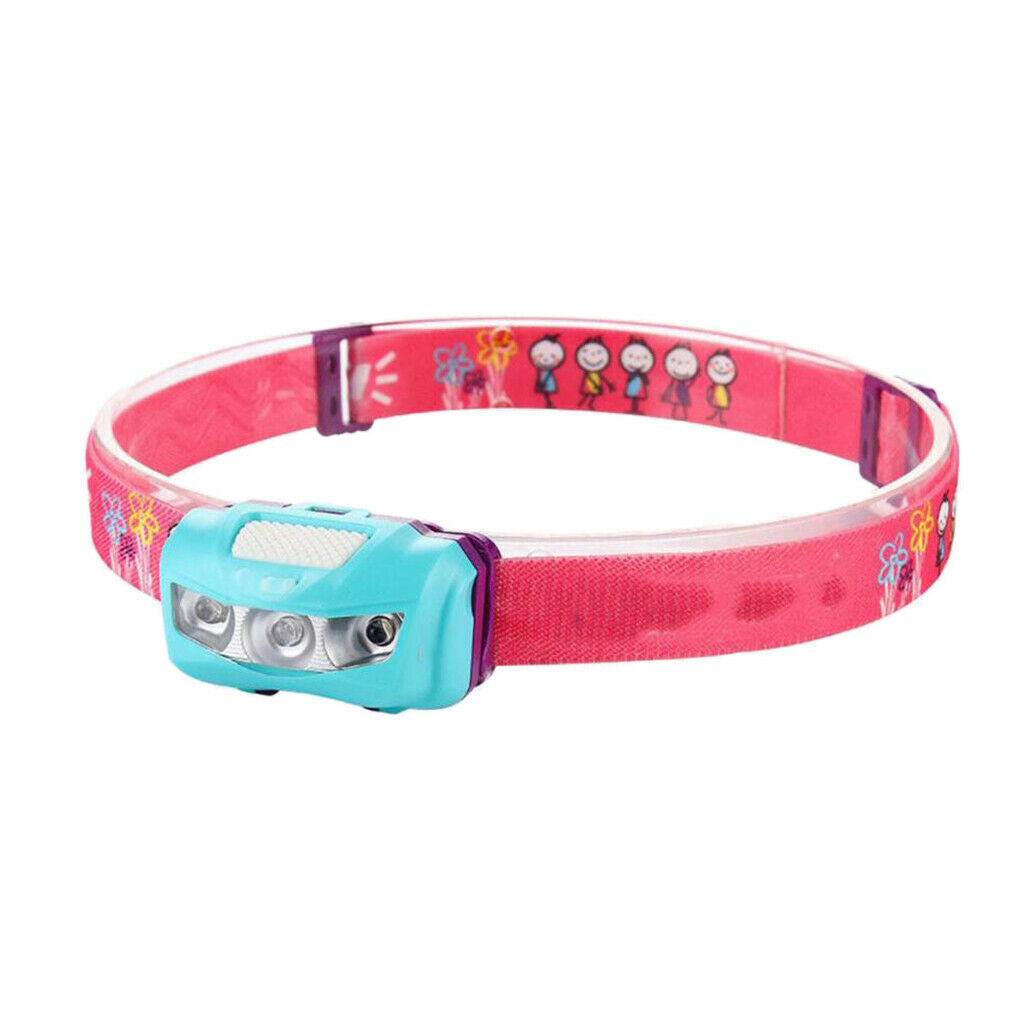 Lovely Girl Kid IPX6 Waterproof 2 Mode Adjustable LED Headlamp Headlight