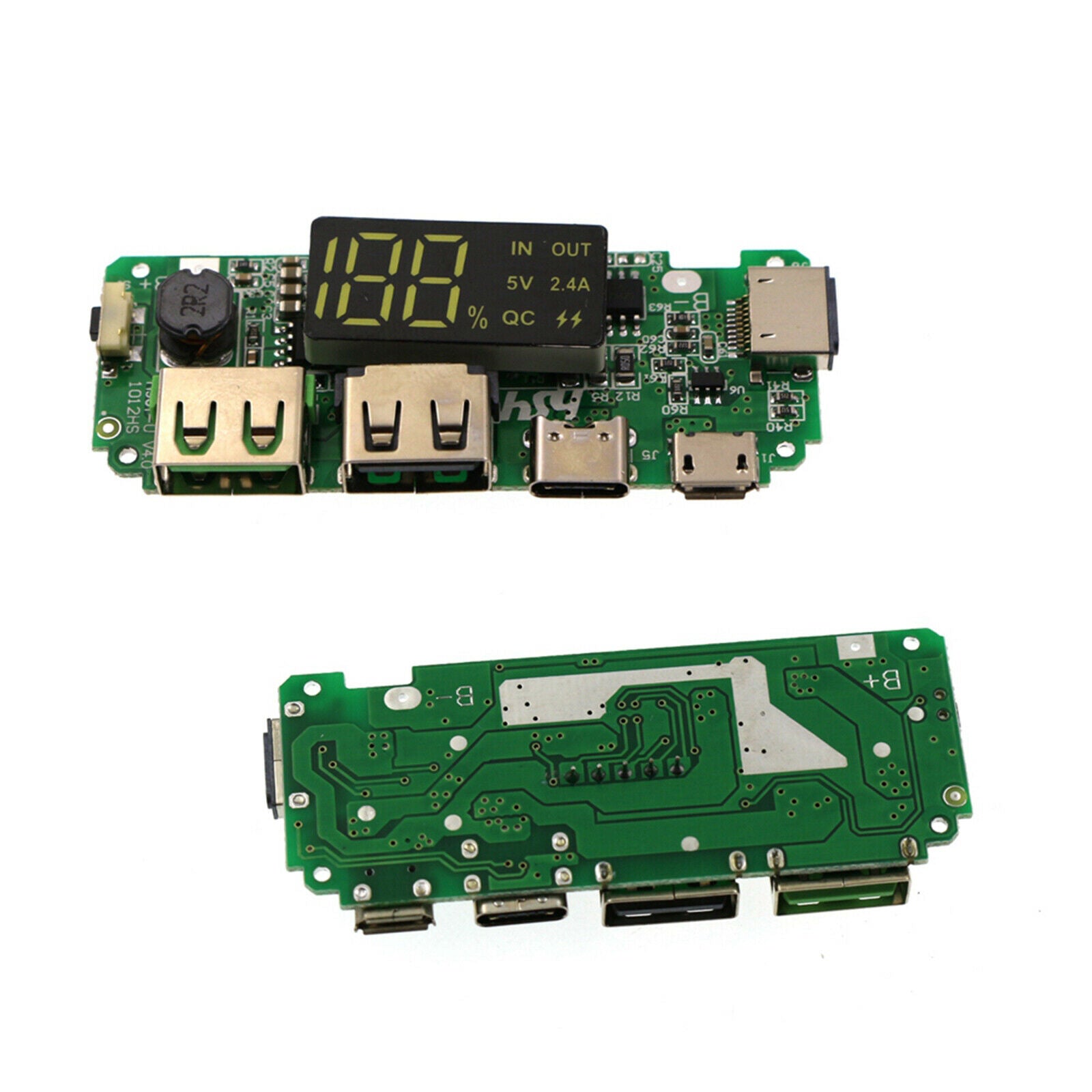4x 5V 2.4A Dual USB Battery Charger Boards Mobile Charging Accessories