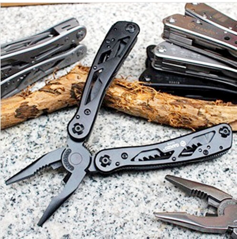 Camping Hiking G202B Multi Pliers Knives Toolkit w/ Screwdriver Kits Scissors