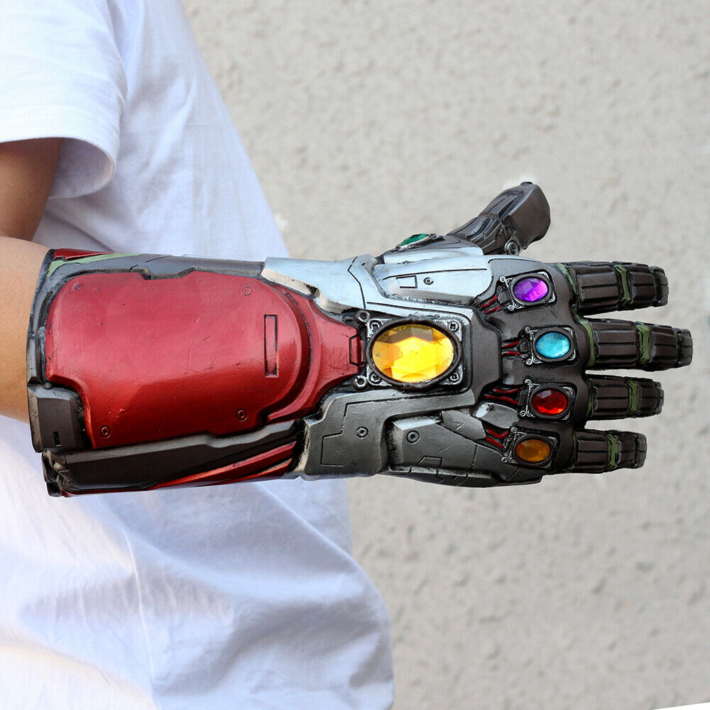 2019 Avengers End Game Iron Man Tony Stark Thanos Gloves Latex Hand Gauntlet