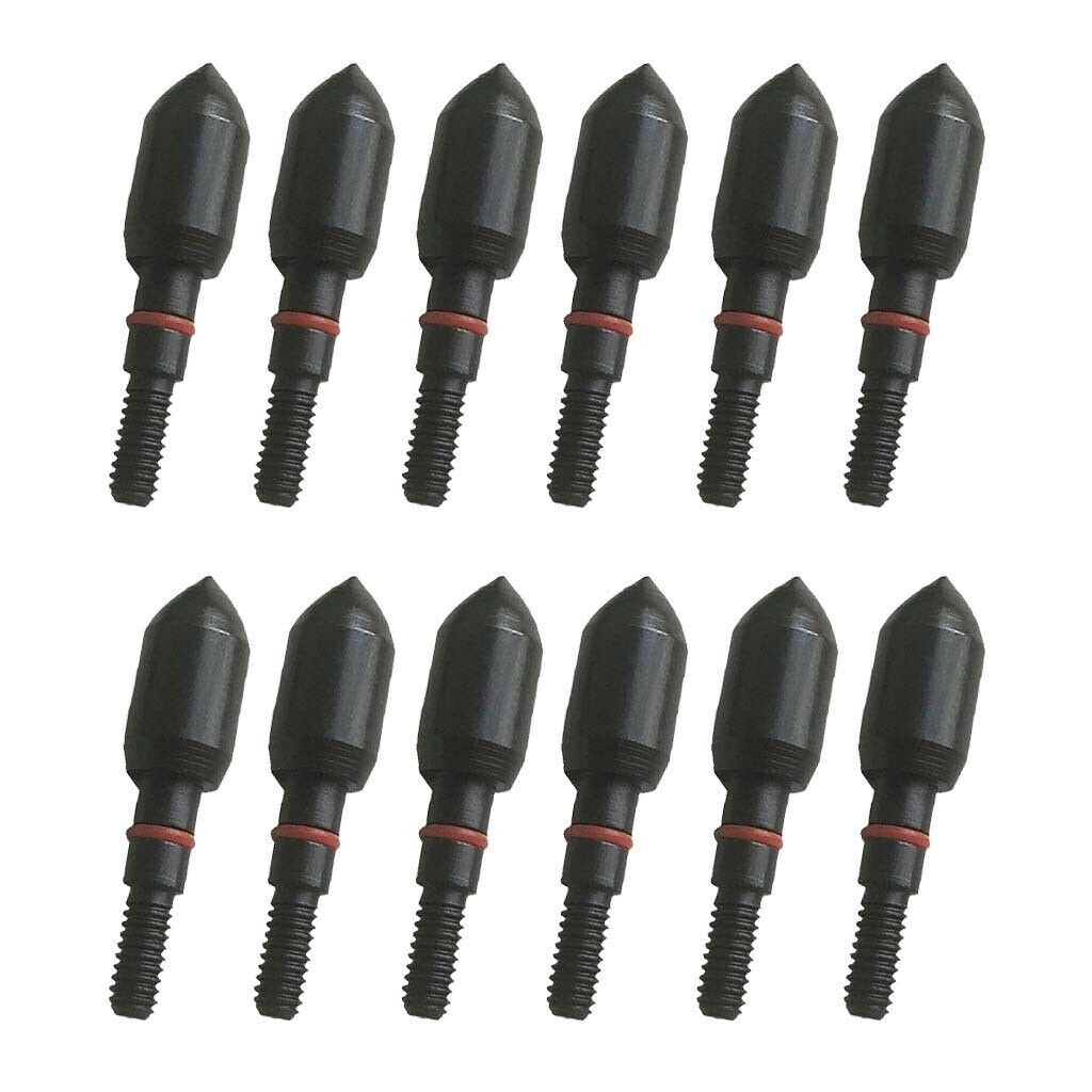 12pcs Replacement Archery Arrow Head for Outdoor Target Shooting 125 Grain
