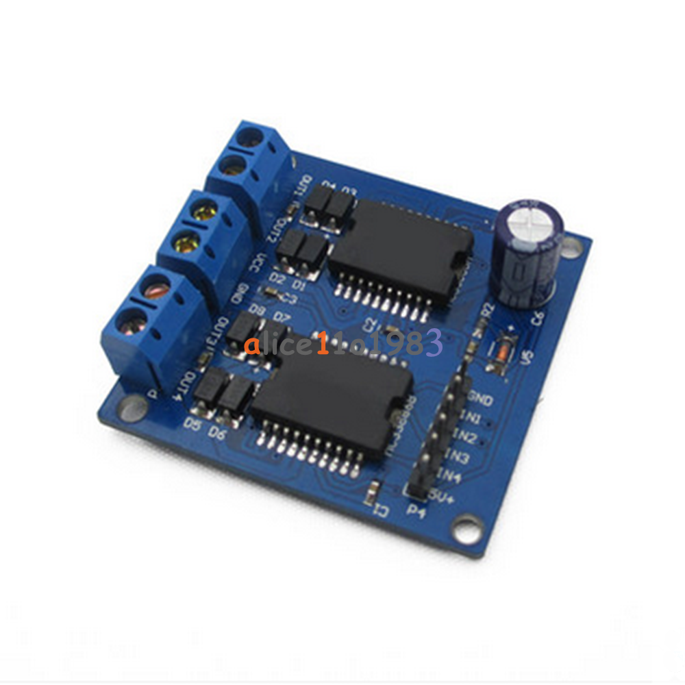 5~12V 5A Dual MC33886 4 Output Motor Power Driver Module For Smart Car New