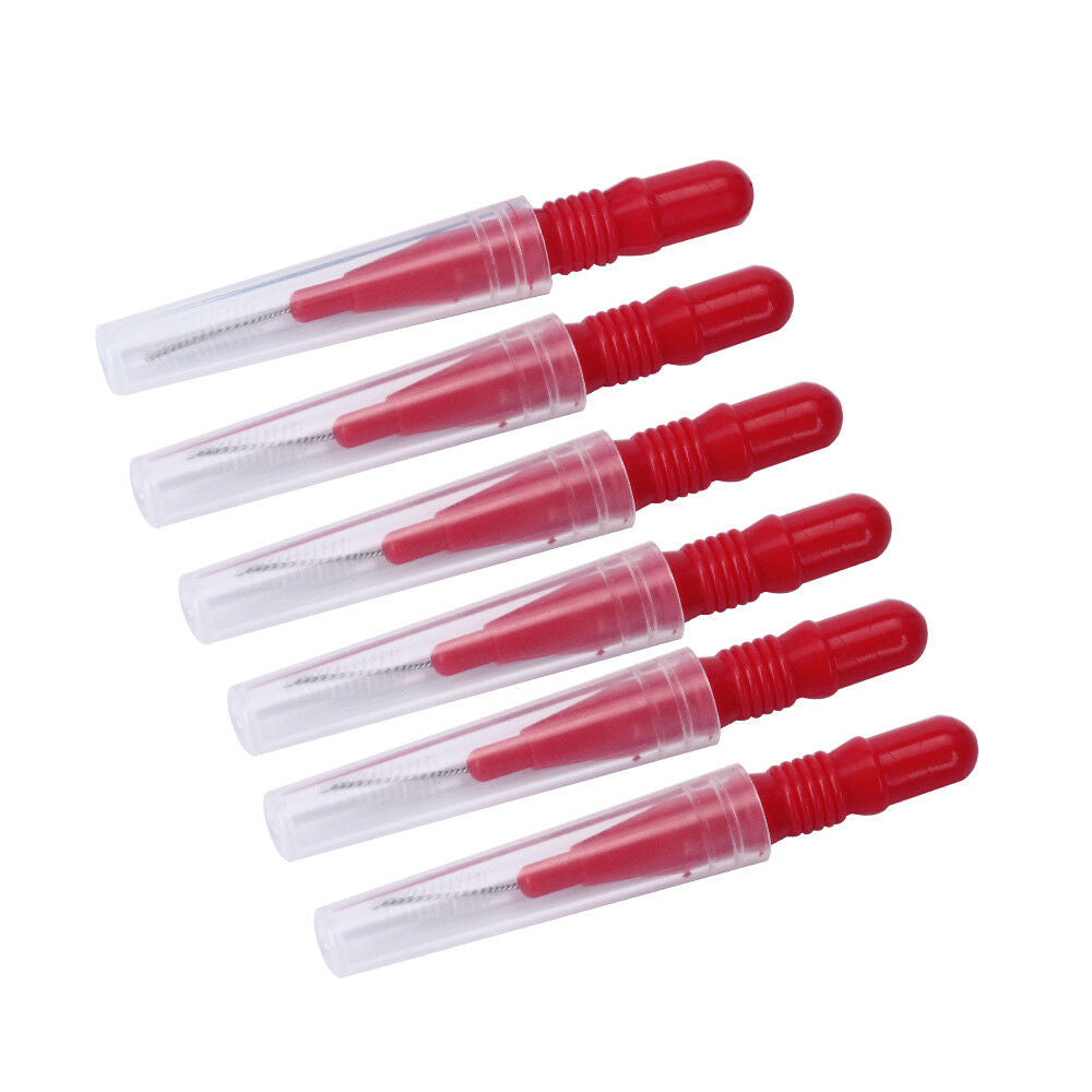 50PCS Dental Interdental Brush Floss Sticks Tooth Floss Head Toothpick Cleaning