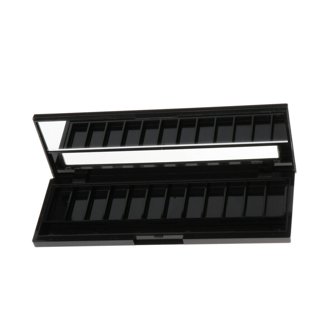 12 Grid Empty Makeup Palette Powder Eyeshadow Blush Lip Gloss DIY Case Box