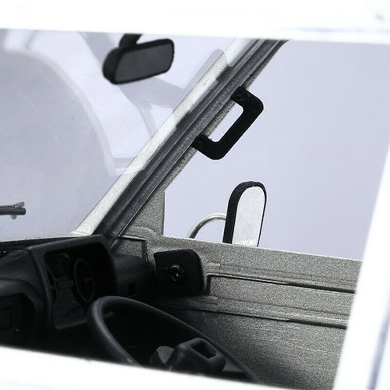 for WPL D12 1/10 RC Car Upgrade Parts Stainless Steel Simulation Rearview MirrO1