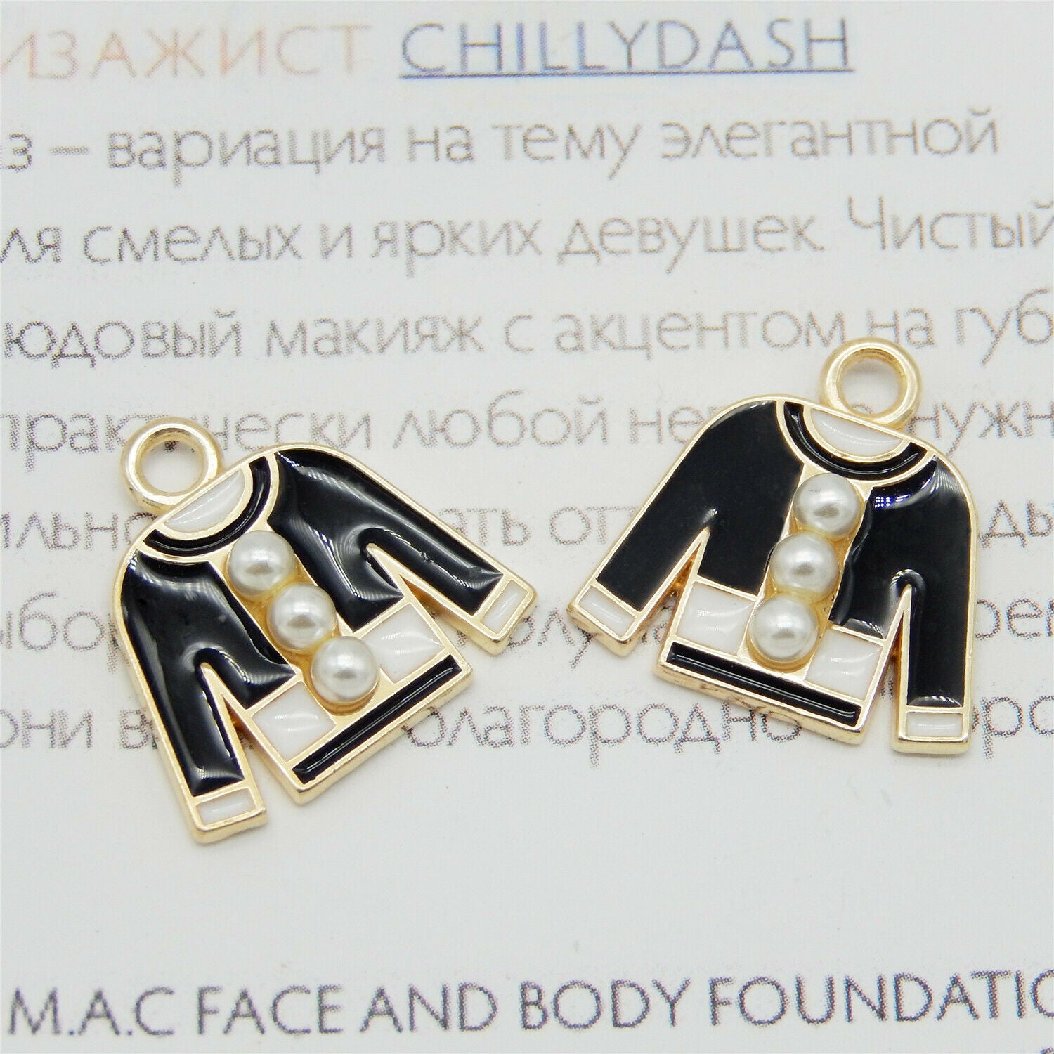 15PCS/Lot Colorful Enamel Costume Clothes Pendant Charms for Bracelet Necklace