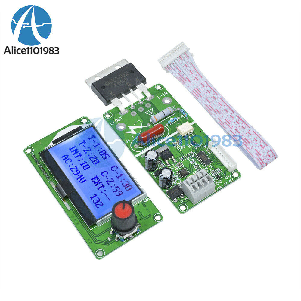 Digital LCD Dual Pulse Encoder Spot Welder Machine Time Control Module  100A