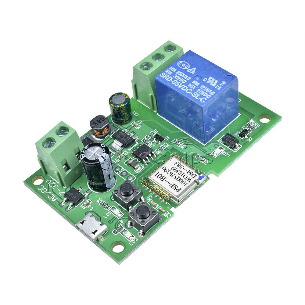 DCÂ 5V-12VÂ JogÂ self-lockÂ SmartÂ WiFiÂ WirelessÂ SwitchÂ RelayÂ ModuleÂ APPÂ Control