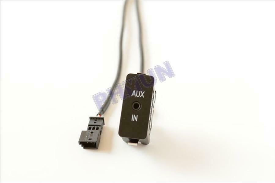 4 Pins Car AUX-in Jack Adapter Cable For BMW E39 E46 E38 E53 X5 Navigation 16:9