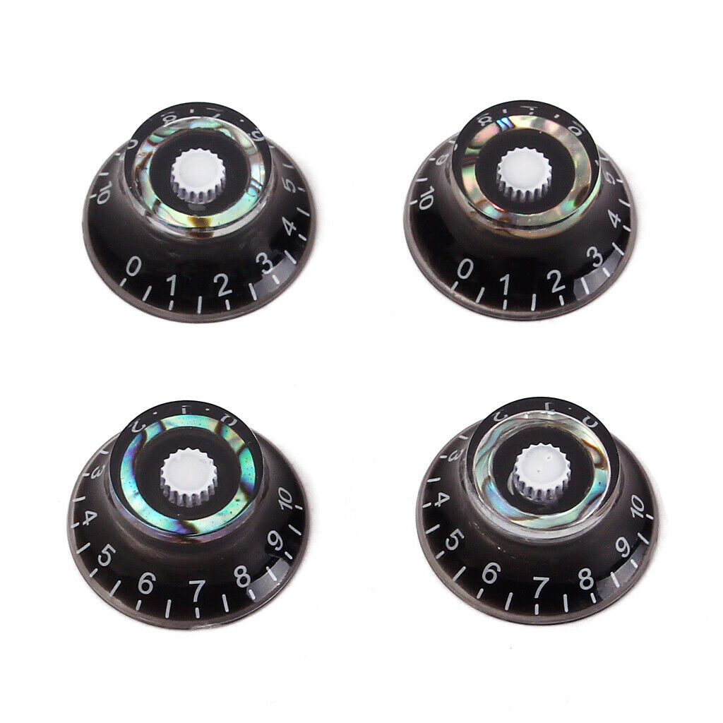 4Pcs Guitar Speed Control Knobs for 6mm (0.24 inch) Dia. Shaft Pots -  Volume