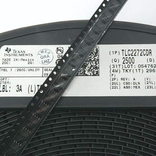 [20pcs] TLC2272CDR R to R Operational Amplifiers SO8