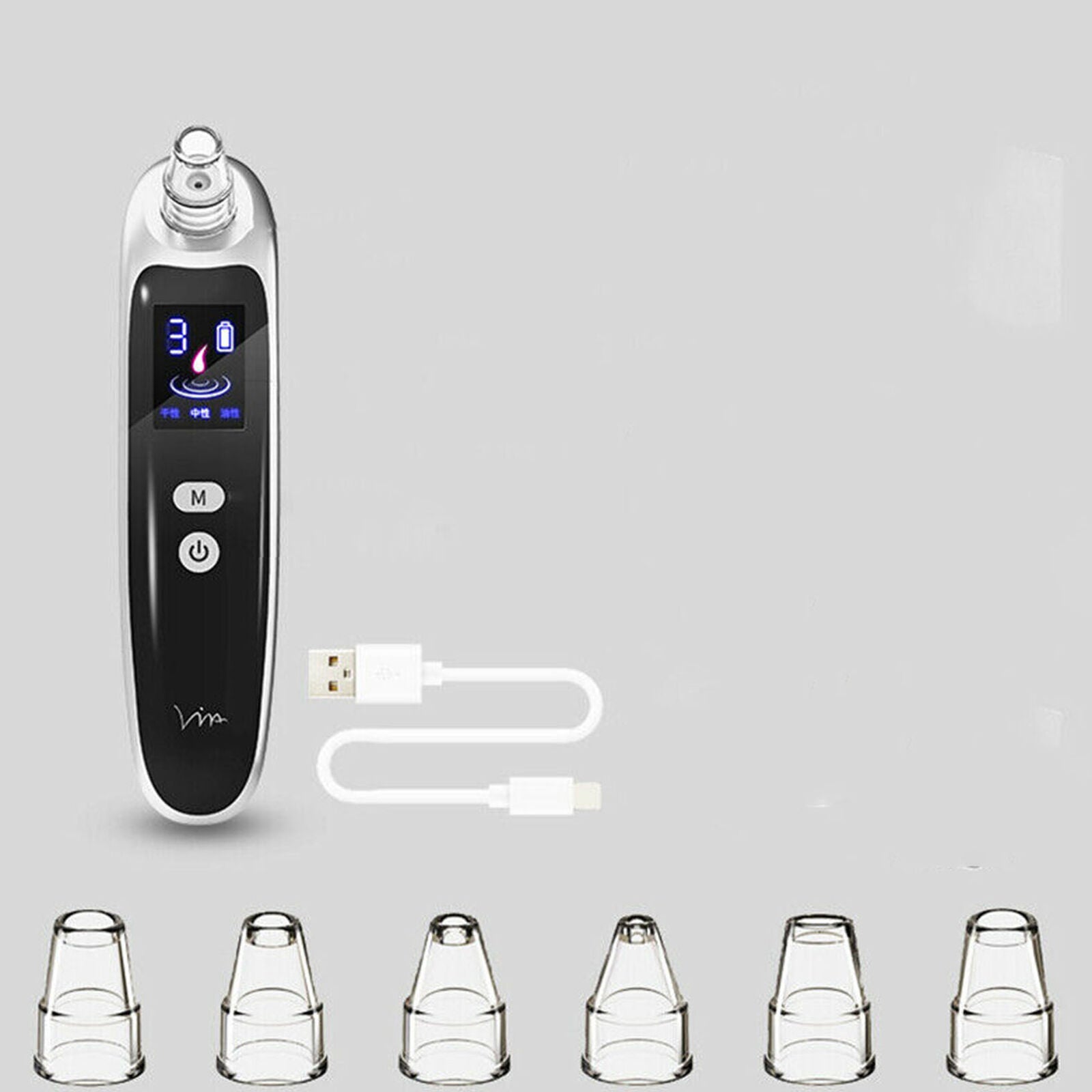 Electric Skin Care Facial Pore Cleanser Blackhead Acne Vacuum Cleaner Remover US