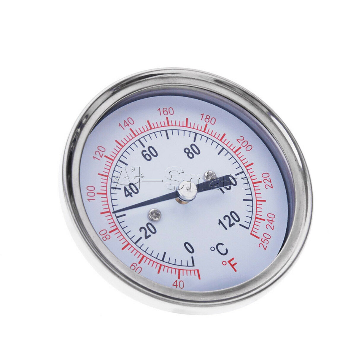 Stainless Steel Celsius Fahrenheit Thermometer 0-120â„ƒ Analog With Double Scale