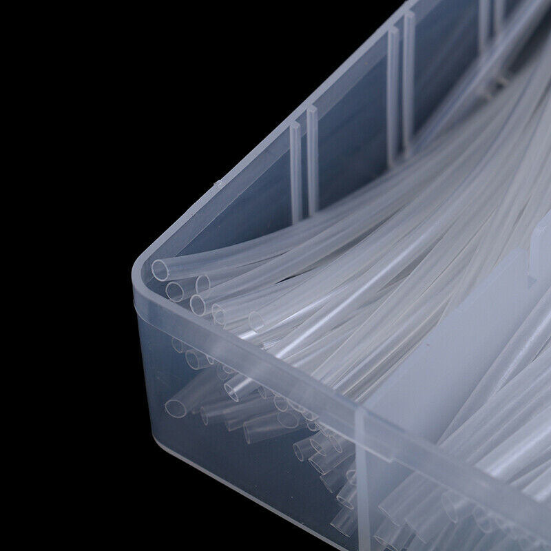 150Pcs Clear 100mm 2:1 Heat Shrink Tubing Polyolefin Transparent Tube S WF