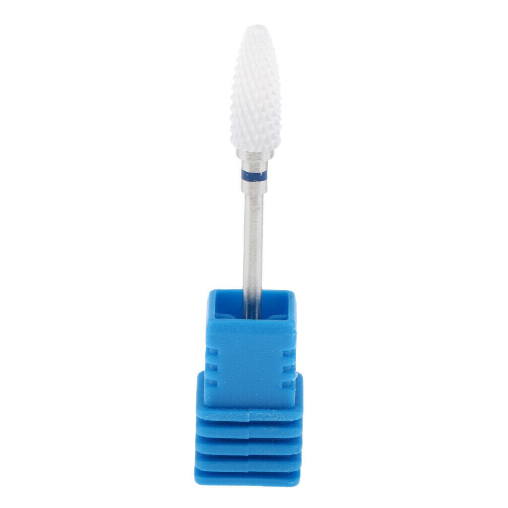 3Pcs 3/32 Ceramic Polishing Head Nail Drill Bit for Electric Nail Machine