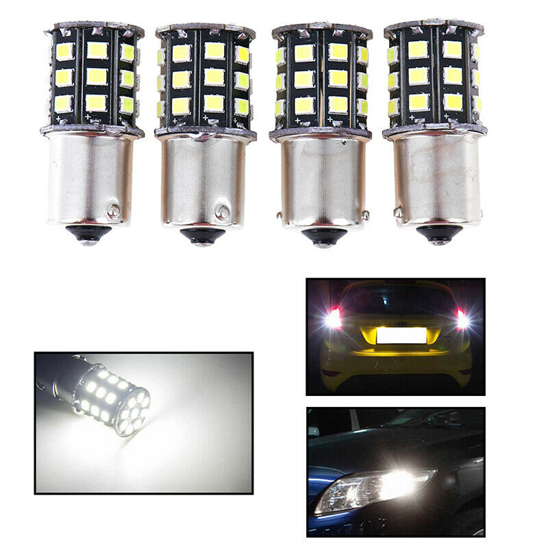 4X 1156 BA15S 2835 33-SMD White LED Bulbs Car Turn Signal Lamp Brake Light.l8