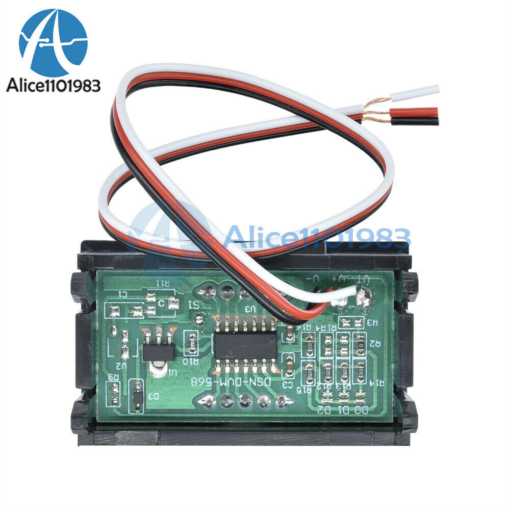 Green LED Panel Meter Mini Digital Voltmeter  DC 0V To 99.9V 0 -99.9V Display