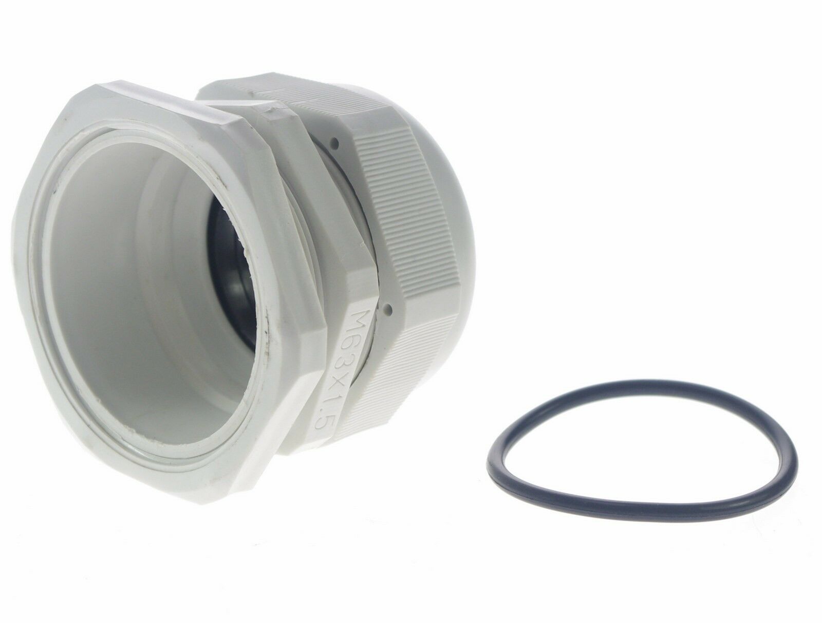 5PCS 33~40 mm Nylon Electric Cable Waterproof M63*1.5 mm Cable Gland off white