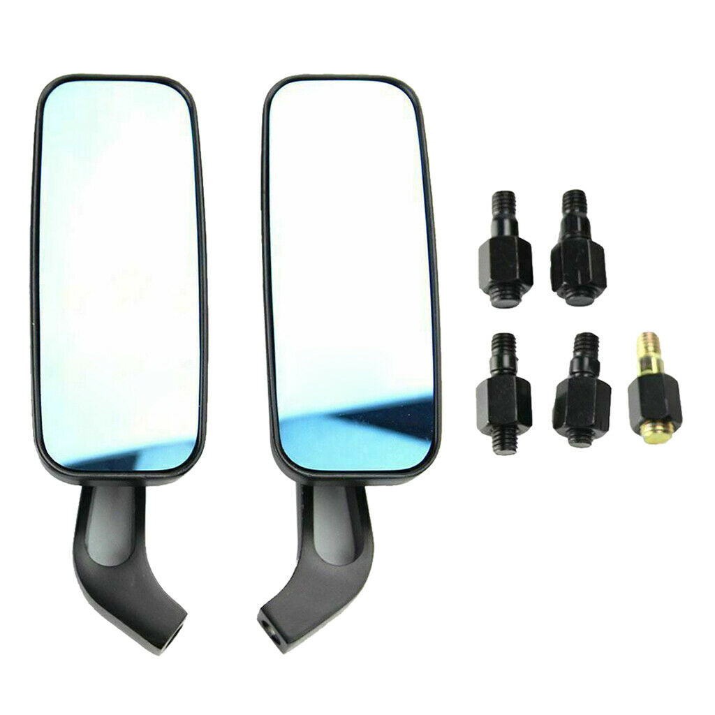 Pairs of Universal Motorcycle Rearview Side Mirrors for Sports Bike Choppers