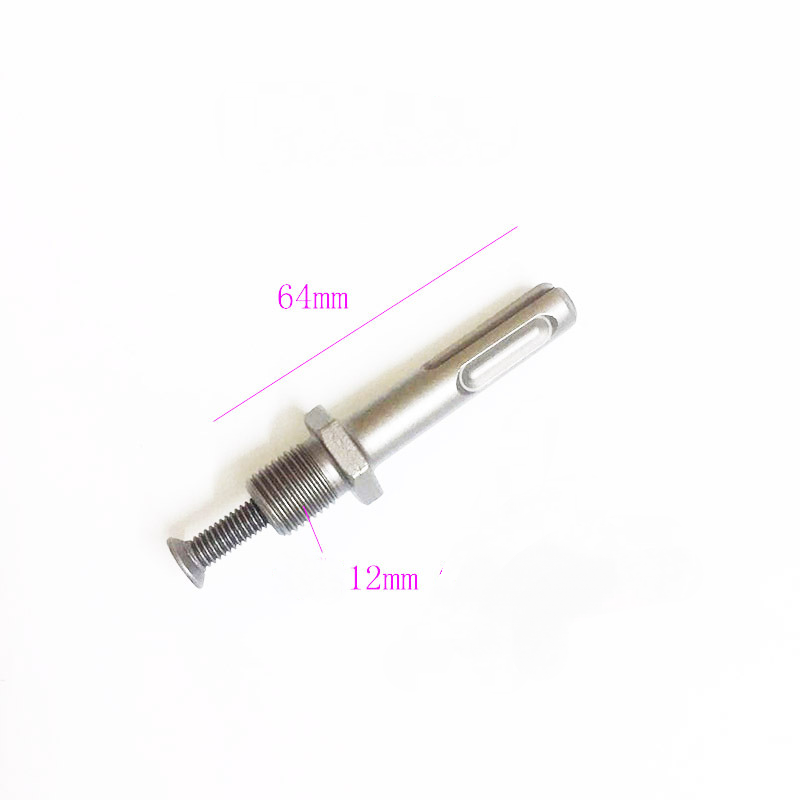 Keyless Drill Chuck 2-13mm To 1/2" - 20UNF with Round Shank Extension Rod Tools