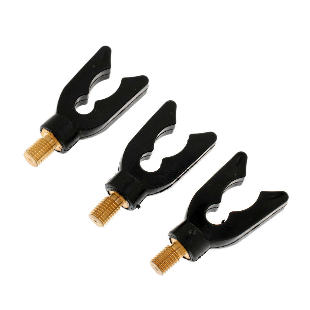 3Pcs Carp Fishing Rod Holder Black Fishing Rod Pod Rest Gripper Holder