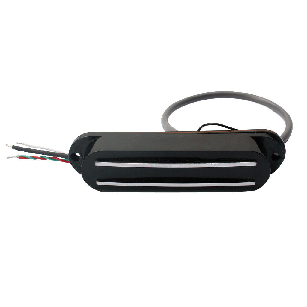 Prewired Dual Hot Rails Pickup Black Cover for Electric Guitars Replacement Part