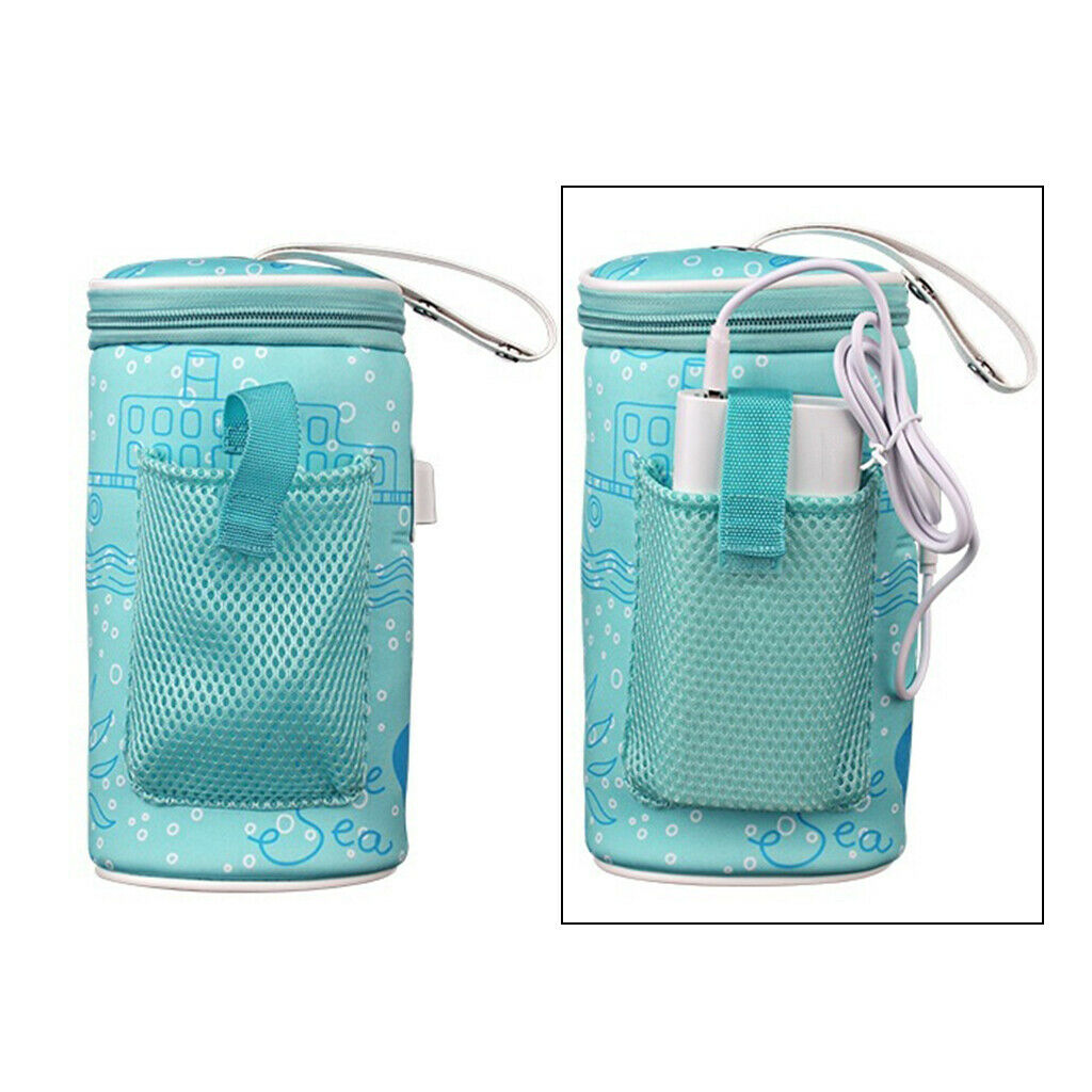 Mummy Nursing Feeding Bottle Warmer USB Heating Baby Bottle Heater Bag Tote