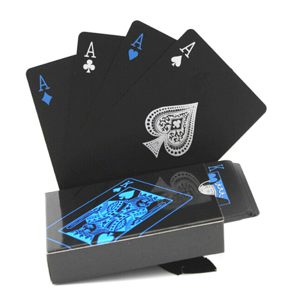 55 Pcs/Deck Poker Waterproof Playing Cards Set Classic Magic Tricks Tool  Td Lt