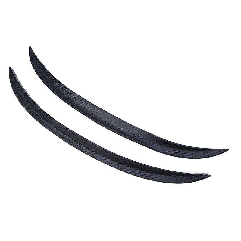 2Pcs Car Carbon Fiber Wheel Eyebrow Lips Fender Flares Protector Strip Universal
