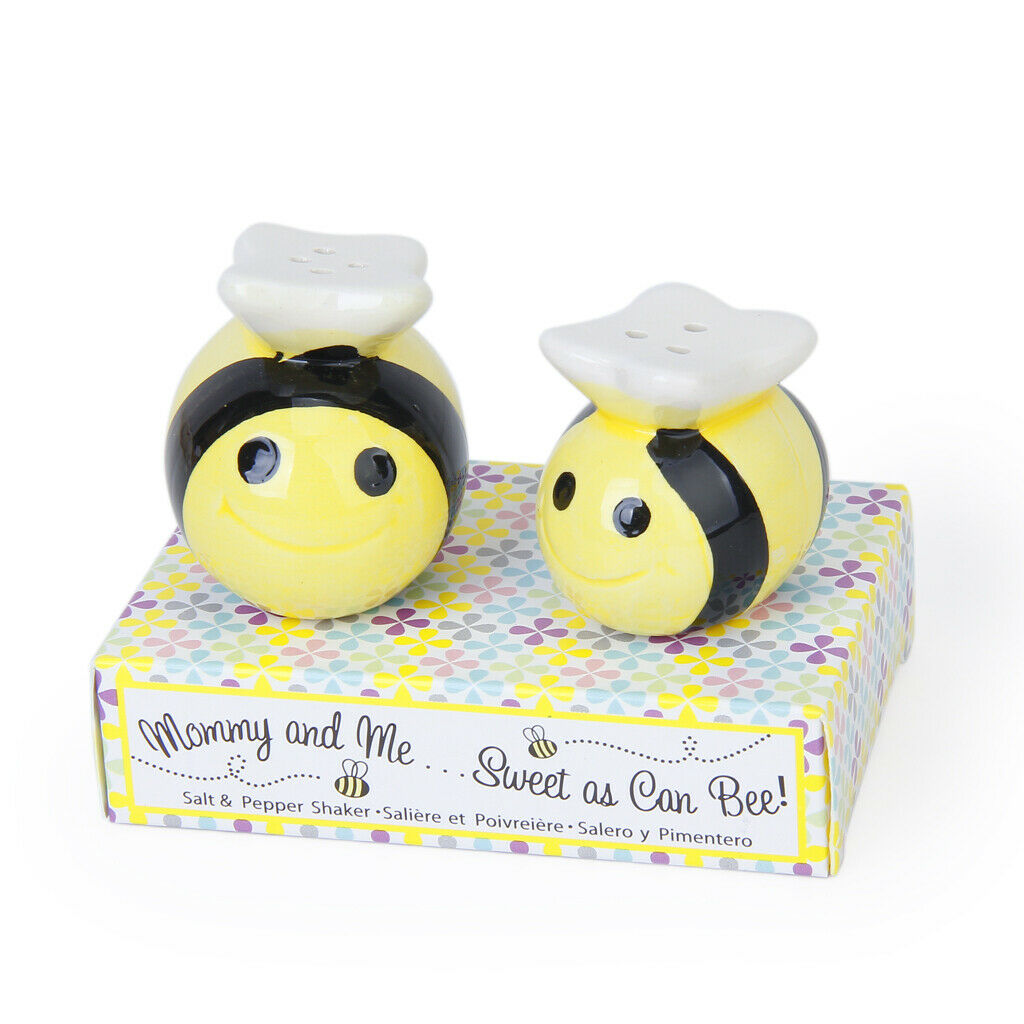 Cute Bee Style Shake It Free Shaker - Moisture Proof Humidity Free Glass Salt