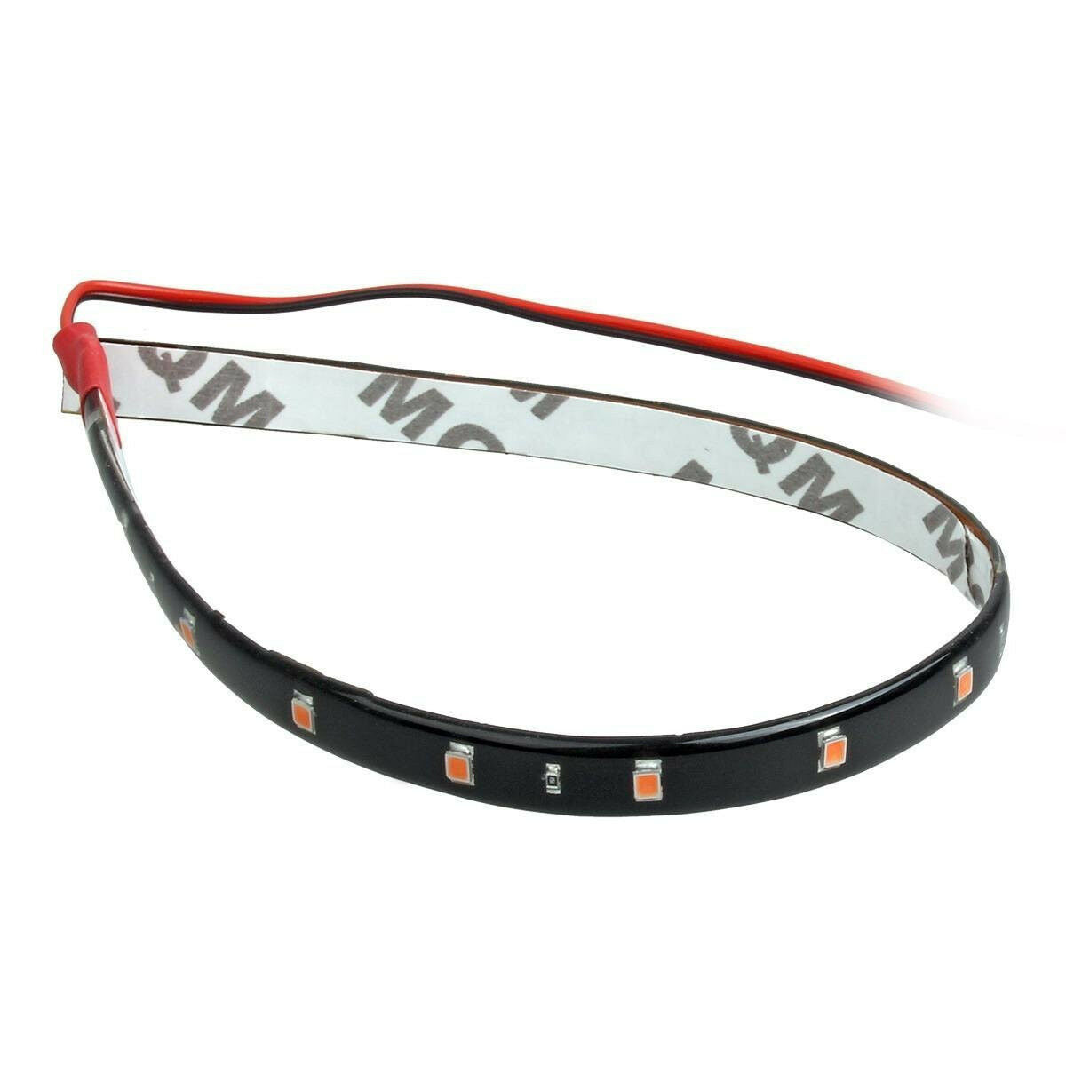 8pc 12V 15 LED 30cm Car Vehicle Motor Flexible Waterproof Strip Light SMD Purple
