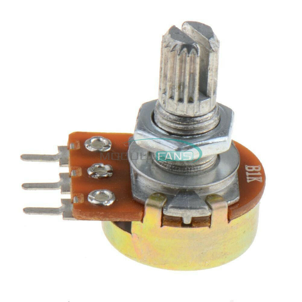 10Pcs 3Pin WH148 Type B1K Ohm Linear Taper Rotary Potentiometer Panel Pot