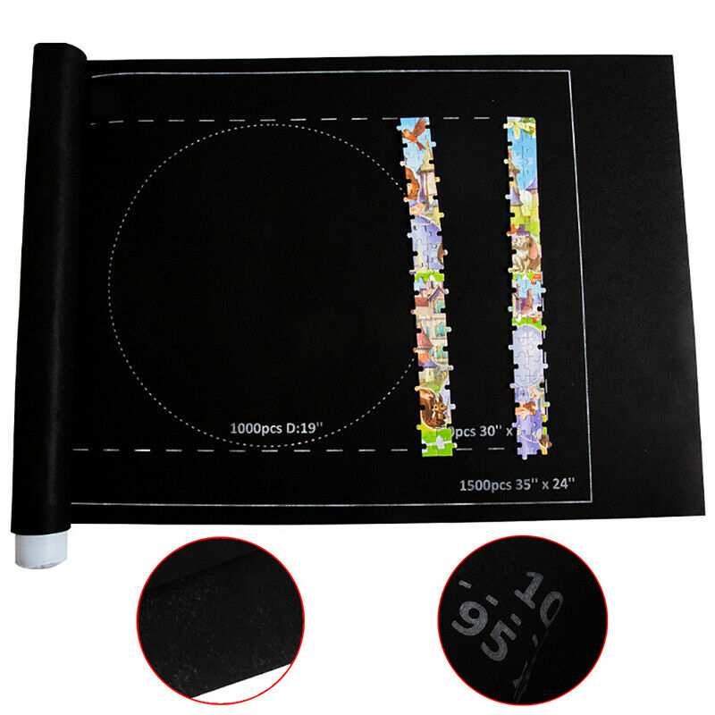 Puzzles Mat Jigsaw Roll Felt Mat Blanket For Up to 1000PC Puzzle Access RljJ BU