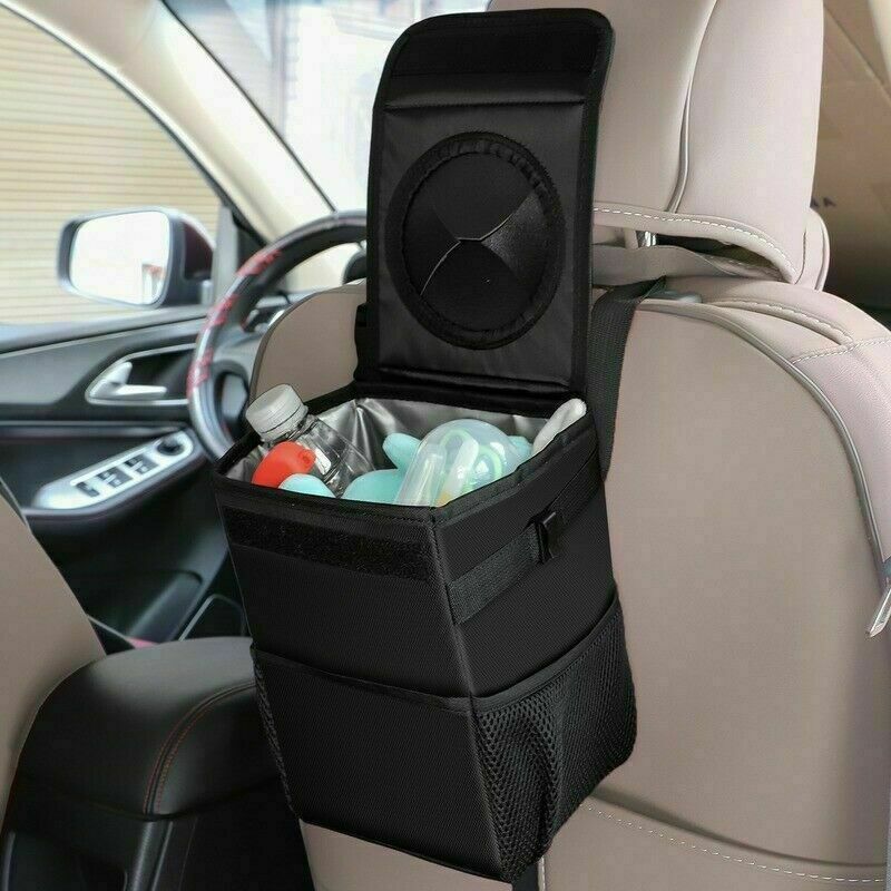 Car Trash Can Foldable Garbage Bin Storage Organizer Waste Basket Container NR9