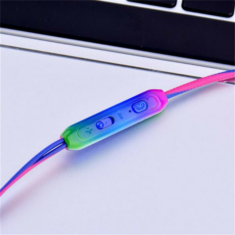 Sport Headsets Bass Gradient Wired In Ear Phones with Mic Music Earp NTAUBDDD