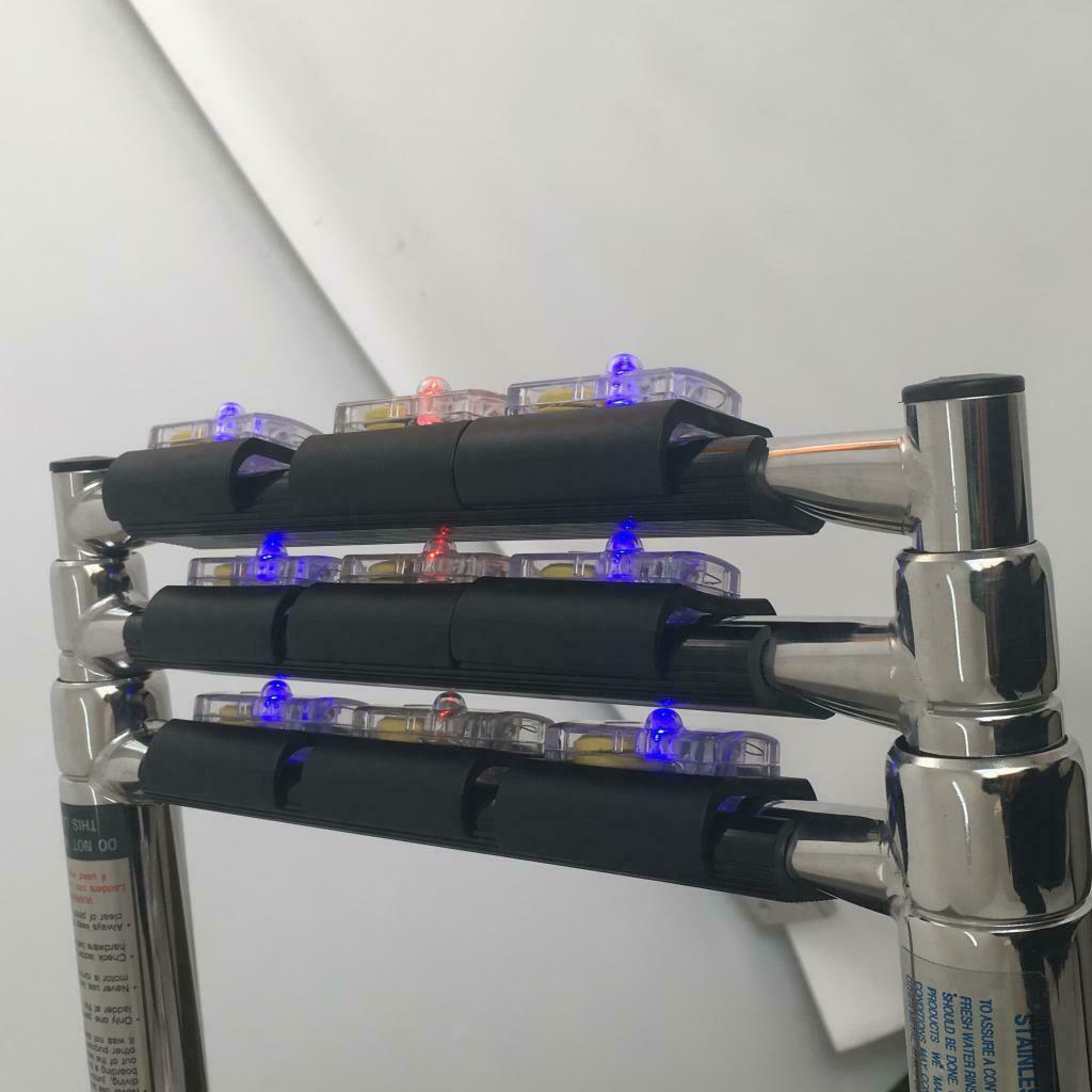 Wire free Angle activated LED Light for Marine Yacht Boat Boarding Ladder
