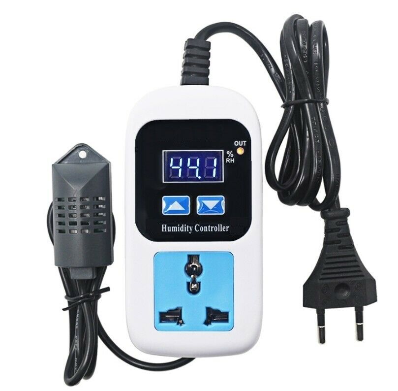 Digital Humidity Controller Humidification Dehumidification Socket High Precisio