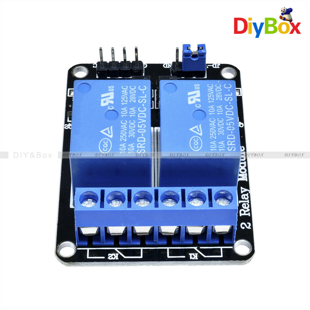 2 Channel Relay Module 5V 2 CH with Optocoupler for PIC AVR DSP ARM Arduino