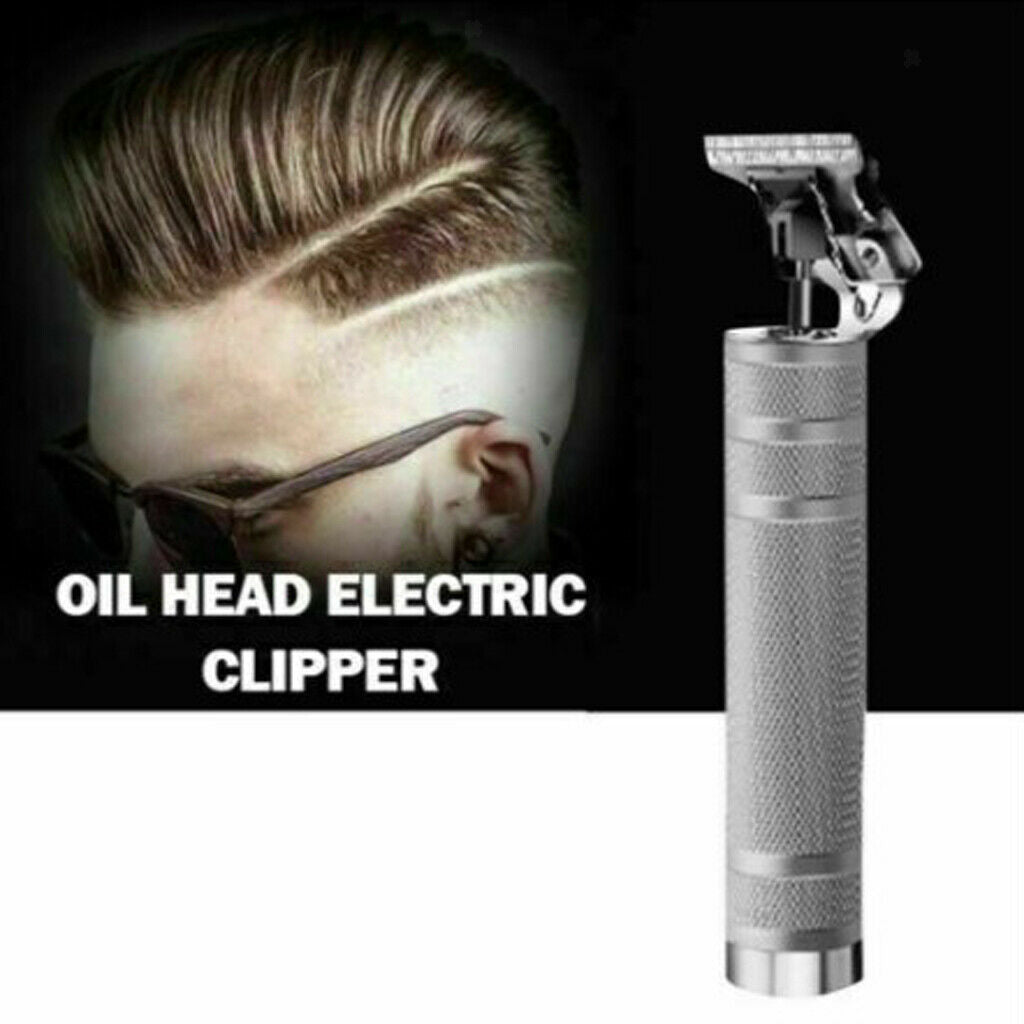 Men Salon Barber Cordless Hair Clipper Carving  Tool Oil Head Cutting Kit