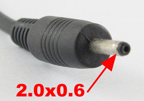 4pcs 0.2m 2.0x0.6mm Male Plug to 5.5x2.1mm Female Jack DC Power Adapter Cable