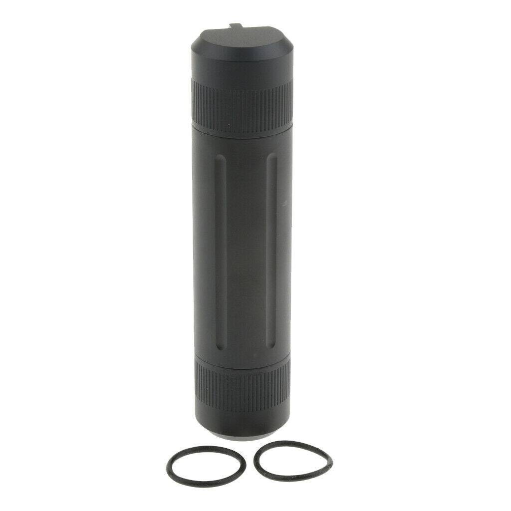 2X Aluminum Pill Holder Outdoor Sealed Waterproof Container Storage Leak Proof