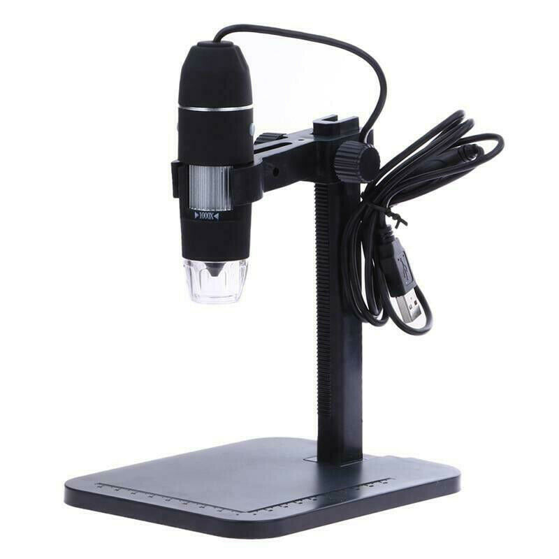 8LED 1000X 10MP USB Digital Microscope Endoscope Magnifier Camera  Lift Stand Qx