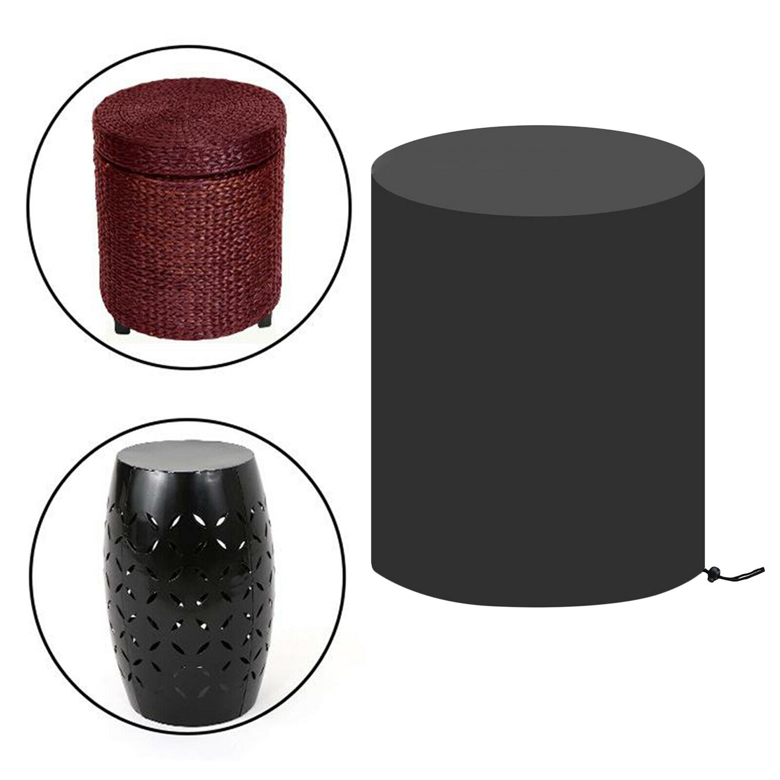 Table Patio Furniture Cover Waterproof Outdoor Protection Round 20" Dia. Table