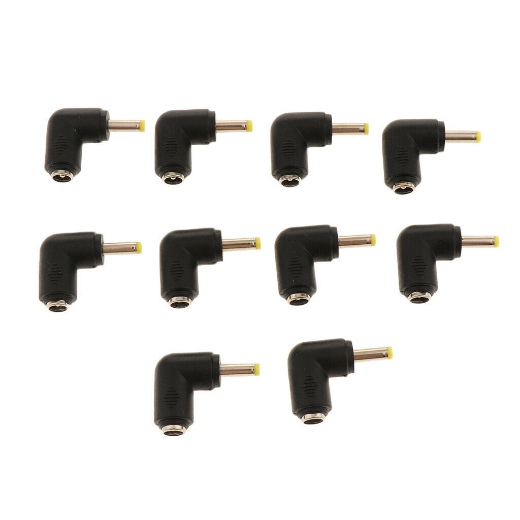 10 Pack Male to Female Terminal Charging Connector Head, Right Angle Power