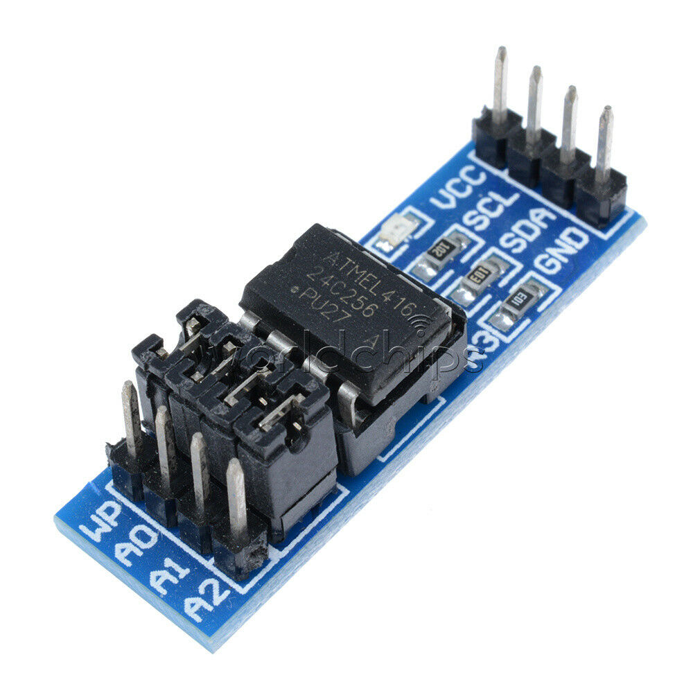 2PCS AT24C256 Serial EEPROM I2C Interface EEPROM Data Storage Module for Arduino
