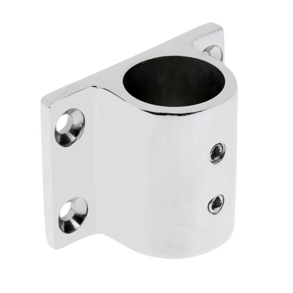 Set of 4 Marine Hand Rail Fitting 90 Degree Rectangle Base for 1" Tube