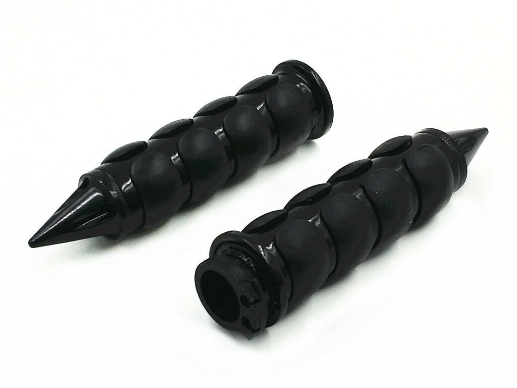Black 1" Handlebar Hand Grips For Yamaha Road Royal V-Star 650 950 1100 Retro