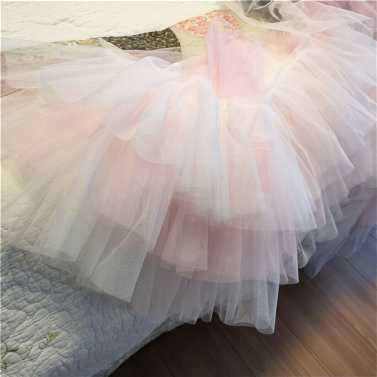 50CM Multi Layer Lace Trim Ribbon Skirt Wedding Dress Garment Sewing DIY Craft