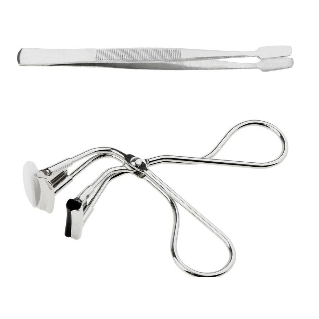 High Quality Eyelash Curler + Eyelash Tweezers Kit for Beautiful Eyelashes