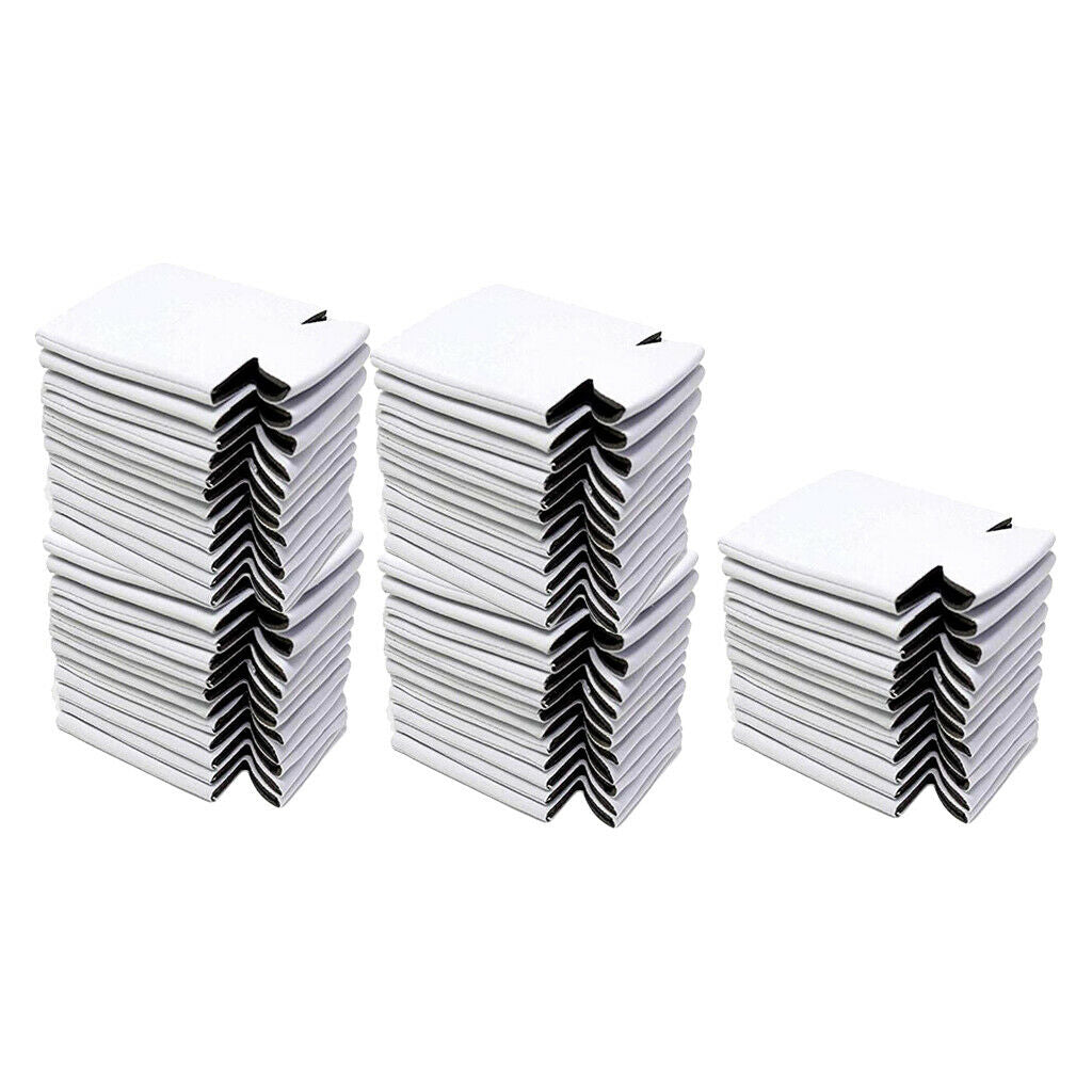 50pcs Beer Can Coolers Sleeves Water Bottle Cover Collapsible Drink Caddies
